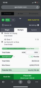 old sportybet app